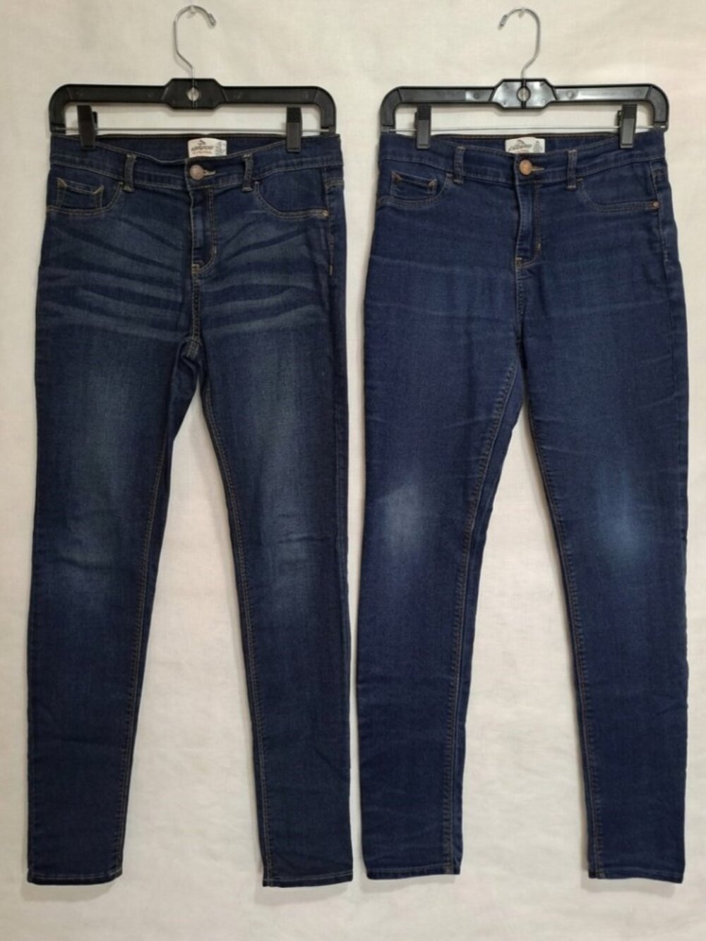 Jordache Girls Super Skinny Jeans Size 18 Dark Wash Blue Stretch Denim LOT OF 2
